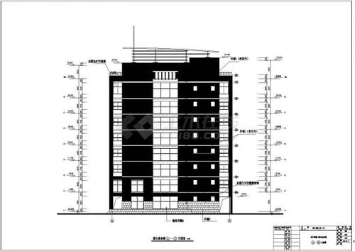 某生产基地综合业务楼建筑设计施工图